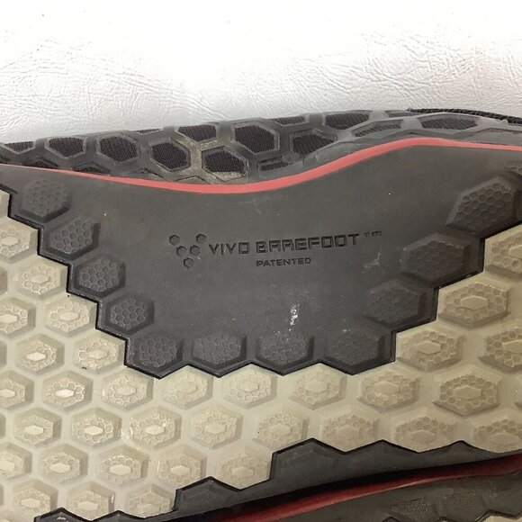 Vivo Barefoot Terra Plana Trail Minimalist Running Shoes Black Red EU Size 40 - Picture 11 of 12